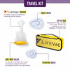 LifeVac Blue Travel Kit 2 Pack - Portable Suction Rescue Device, First Aid Kit for Kids and Adults, Portable Airway Suction Device for Children and Adults