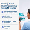 Navage® Nasal Irrigation System Premium Bundle, Nasal Rinse, Congestion Relief, 30 Seconds Sinus Cleaner w/ 90 SaltPods. 2 Nose Docks, 4 Pillows & Batteries, Powered Sinus Rinse System ($155+ Value)