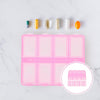 5pcs Portable 8-Compartment Rose Tablet Organizer Box, Compact Daily Medicine Case with Lid, Household Medicine Storage Container for Travel and Home Use