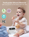 HEYVALUE Nasal Aspirator for Baby, Hospital Grade Nose Sucker with 9 Levels Suction, Night Light and Nursery Rhyme Soothing, Electric Nose Suction for Baby with Food-Grade Silicone Tips Purple