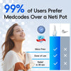 Nasal Irrigation System, Electric Sinus Rinse Machine with 30 Salt Packets, Dual Water Tank Self-Cleaning and Automatic Waste Collection, Nasal Washer for Congestion & Sinus Care (Large)