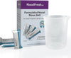 NASALFRESH MD - Dual Powered Nasal Irrigation System w/120 Quick Dissolving Saline Packets, 1 Set of Nose Pillows, and 1oz Eucalyptus Essential Oil