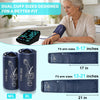 Blood Pressure Monitors for Home Use, Automatic Upper Arm Blood Pressure Monitor with Dual-Size bp Machine Cuffs (9–17" & 13–21"), Large LED Backlit Display with 3x199 Reading Memory White