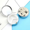 Medical Apparatus and Instruments Pill Box Portable Mini Travel Pill Organizer Holder 3 Compartment Decorative Round Pills Case Exquisite Daily Vitamin Container for Cod Liver Oil