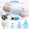 Air Compressor,1HP 10.57Gal, Oil-Fr-ee Air Compressor, 115PSI 750W Quiet Air Pump with All-Copper Motor, for Den-tal Lab Beauty Equipment