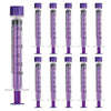 60ml Syringe with Cap, 60cc Plastic Syringes for Liquid, Feeding, Individually Wrapped 10 Pack