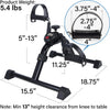 Vaunn Under Desk Bike Pedal Exerciser Ergometer with LCD Display – Mini Pedal Exerciser for Arm & Leg Workout, Folding Desk Cycle for Home Office, Physical Therapy & Low Impact Cardio