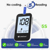 LinkSun G-427B Bluetooth Blood Sugar Testing Kit, 100 Test Strips, 100 Lancets, High Accuracy Blood Glucose Monitor, Lancing Device, Control Solution & Travel Diabetic Organizer Bag, Large Display, No Coding