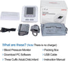 CONTEC Fully Automatic Blood Pressure Monitor Upper Arm Cuff 3 Mode 3 Cuffs Electronic Sphygmomanometer 300 Sets Memory