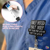 Half Hood Half Holy Badge Reel Funny Christian Nurse Badge Reel Bible Jesus Dont Play with Me Badge Holder with Retractable Clip for RN LPN MA Medical Worker Teacher Doctor Accessories Gifts 2 Inches