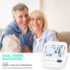 P PANACARE Upper Arm Blood Pressure Monitor – Large LCD Display BP Machine, 2-User 240 Memory, Irregular Heartbeat Detection, Wide Cuff 8.7"-20.5", Type-C Power