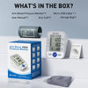 Blood Pressure Monitor, Upper Arm Blood Pressure Monitors for Home Use, Automatic Digital BP Machine, Adjustable Blood Pressure Cuff, High BP Monitor for 2 Users, Large LCD Display, Storage Bag