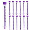 60ml Syringe with Cap, 60cc Plastic Syringes for Liquid, Feeding, Individually Wrapped 10 Pack