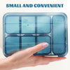 DOITOOL Portable Pill Organizer Case Weekly Medicine Storage Box Small Travel Pill Container with Lid Blue Compact Mobile Medication Holder for Daily Use