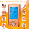 Belifu Dual Channel TENS EMS Unit 24 Modes Muscle Stimulator for Pain Relief Therapy, Electronic Pulse Massager Muscle Massager with 10 Pads, Dust-Proof Drawstring Storage Bag, Fastening Cable Ties