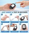 Medilax Blood Glucose Monitor Kit, Blood Sugar Testing Kit with 100 Test Strips & 100 Lancets, Glucometer and Lancing Device, No Coding, 500 Storage Glucose Monitor for Home Use Diabetes Testing