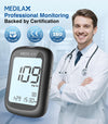 Medilax Blood Glucose Monitor Kit, Blood Sugar Testing Kit with 100 Test Strips, 100 Lancets, Glucometer and Lancing Device, 500 Memories & No Coding & Large Display Glucose Monitor for Home Use