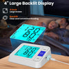 Upper Arm Blood Pressure Monitor with Wide Range Cuff 8.7"-16.5", 4" Large Backlit Display Automatic BP Machine, Dual-User 2×90 Memory Accurate Tensiometro Digital for Home Use with Storage Bag