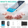 Blood Pressure Monitor Upper Arm Monitors for Home Use BP Machine with 2x120 Reading Memory Adjustable Arm Cuff 8.7"-15.7" Large Display with LED Background Light Storage Bag Light Blue