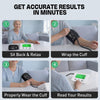Blood Pressure Monitor for Home Use, Automatic Digital BP Machine with Adjustable Blood Pressure Cuff (8.7–16.5 in), Upper Arm BP Monitor with Large Backlit LCD Display, 120 Memories