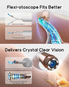 Bebird Earsight Plus R37R Ear Cleaning Camera Wax Removal Tool kit, FSA HSA Eligible Flexible Ear Scope Otoscope Camera Light, Visual Ear Picker Wireless Earwax Remover Tweezers for Adults & Kids