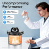 8L Steam Autoclave Sterilizer 110V Portable Pressure Sterilizer 1.2KW 304 Stainless Steel, Dental Medical Lab Sterilization Equipment with Temperature Control 126-129℃ for Lab Glassware Nail Tools