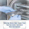 Stainless Steel Dental Instrument Tray – Seamless Scaler Tray with Raised Edges, Autoclavable Medical Tool Organizer for Clinics, Labs & Salons