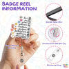 Galatians 5 22 The Fruit of The Spirit Christ Badge Reel Bible Christian Religious Badge Holder with Retractable Clip for RN LPN MA Medical Worker Teacher Doctor Accessories Gifts 2 Inches