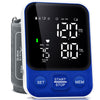 Blood Pressure Monitor Upper Arm Monitors for Home Use BP Machine with 2x120 Reading Memory Adjustable Arm Cuff 8.7"-15.7" Large Display with LED Background Light Storage Bag Light Blue