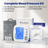 Upper Arm Blood Pressure Monitor for Home Use, Digital BP Machine Sphygmomanometer with 398 Reading Memory, Adjustable Arm Cuff 8.6"-17.7" (22-45 cm) Large LCD Display with Bluetooth Sync