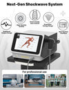 Upgraded Shockwave Therapy Machine & Focal Applicator, FSA or HSA-Eligible Extracorporeal ESWT Shock Wave Therapy Device for Joint/Muscle Pain Relief, Ideal for Home & Clinical