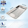 Stainless Steel Dental Instrument Tray – Seamless Scaler Tray with Raised Edges, Autoclavable Medical Tool Organizer for Clinics, Labs & Salons