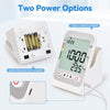 FDK Blood Pressure Monitors for Home Use Upper Arm Cuff Machine, Automatic Digital Bp Monitor Accurate with Storage Large Cuff 14.2" – 18.9" 2 Users Memory Stand Clock