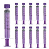60ml Syringe with Cap, 60cc Plastic Syringes for Liquid, Feeding, Individually Wrapped 10 Pack