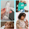 Nasal Aspirator for Baby, Baby Nose Sucker, Booger Sucker with Hand Pump, Baby Nasal Aspirator with Replaceable Silicone Tips, Anti-Backflow Design & Cleaning Brush (Translucent, Plus)