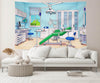 7x5ft Cartoon Operating Room Backdrop Hospital Dental Surgery Anesthesia Bed Medical Equipment Background Kids Nurse School Doctor Graduation Party Decor Photo Booth Studio Props