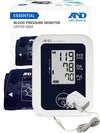 A&D Medical UA-651 Blood Pressure Monitor + AC Adapter Bundle – Upper Arm BP Machine with Wide Range Cuff