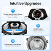 8L Steam Autoclave Sterilizer 110V Portable Pressure Sterilizer 1.2KW 304 Stainless Steel, Dental Medical Lab Sterilization Equipment with Temperature Control 126-129℃ for Lab Glassware Nail Tools
