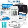 Blood Glucose Monitor Kit, 100 Glucometer Strips，1 Blood Glucose Meter, 1 Lancing Device, Diabetes Testing Kit，Glucometer for Home Use