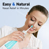 Nasal Irrigation System, Electric Sinus Rinse Machine with 30 Salt Packets, Dual Water Tank Self-Cleaning and Automatic Waste Collection, Nasal Washer for Congestion & Sinus Care (Large)