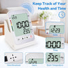 FDK Blood Pressure Monitors for Home Use Upper Arm Cuff Machine, Automatic Digital Bp Monitor Accurate with Storage Large Cuff 14.2" – 18.9" 2 Users Memory Stand Clock