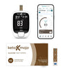 Keto-Mojo GK+ Blood Glucose Monitor Kit with 70 Test Strips – At-Home Testing Bluetooth Blood Sugar Meter with App Tracking