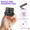 Half Hood Half Holy Badge Reel Funny Christian Nurse Badge Reel Bible Jesus Dont Play with Me Badge Holder with Retractable Clip for RN LPN MA Medical Worker Teacher Doctor Accessories Gifts 2 Inches