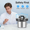 8L Steam Autoclave Sterilizer 110V 1.2KW Portable Lab Sterilizer 304 Stainless Steel, High Pressure Dental Medical Autoclave with Temperature Control 126-129℃ for Lab Equipment Tattoo Nail Tools