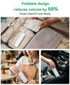 Weekly Pill Organizer 2 Times a Day, Moisture-Proof 7 Day Pill Box AM PM, Foldable Travel Medicine Organizer with Magnetic Closure for Vitamins, Supplements and Fish Oils