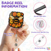 Bumble Bee Floral Badge Reel Nature Wildflower Animals Insect Lover ID Badge Holder with Retractable Clip for Doctor Student Medical Assistant Coworker Work Doctor Accessories Gifts 2 Inches