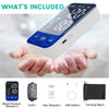 Blood Pressure Monitor Upper Arm Monitors for Home Use BP Machine with 2x120 Reading Memory Adjustable Arm Cuff 8.7"-15.7" Large Display with LED Background Light Storage Bag Light Blue