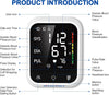 Blood Pressure Monitor for Home Use Automatic Arm BP Machine with Large Adjustable Cuff (8.6-17”) Bluetooth Heart Rate Monitor Digital BP Monitor 2x199 Readout 5.5” Large Screen for iOS & Android