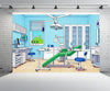 7x5ft Cartoon Operating Room Backdrop Hospital Dental Surgery Anesthesia Bed Medical Equipment Background Kids Nurse School Doctor Graduation Party Decor Photo Booth Studio Props