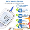 Glucose Monitor Kit, High Accuracy Blood Sugar Testing Kit with 100 Glucometer Strips & 100 Lancets, Larger-Screen Glucose Monitor with Lancing Devices, No Coding, Portable for Home or Travel